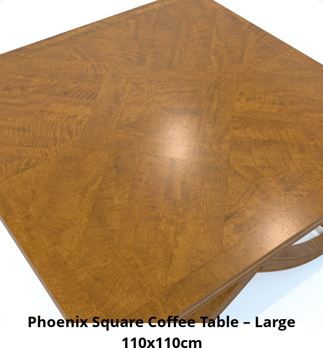 Phoenix Square Coffee Table – Large 110x110cm