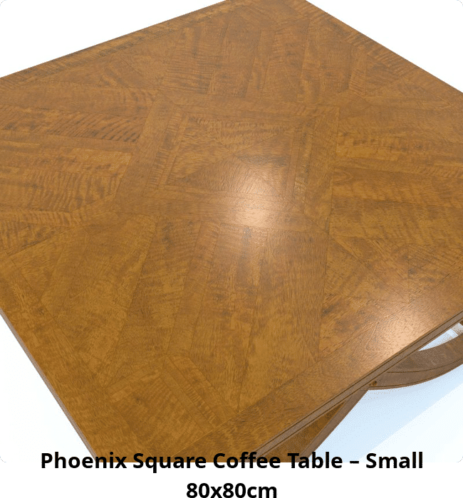 Phoenix Square Coffee Table – Small 80x80cm