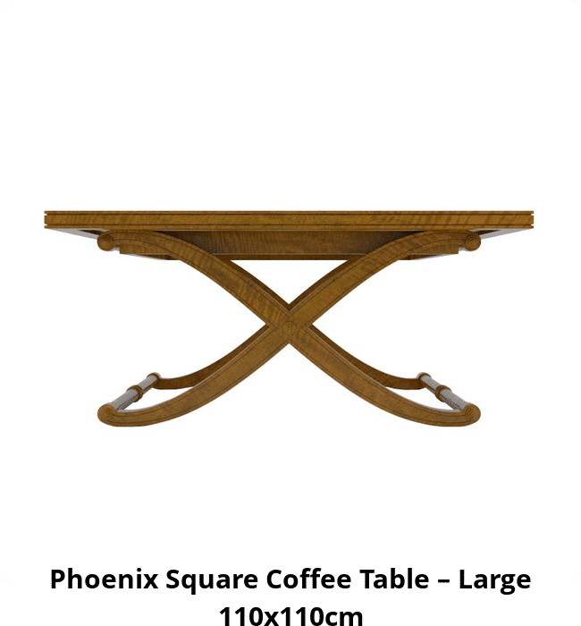 Phoenix Square Coffee Table – Large 110x110cm