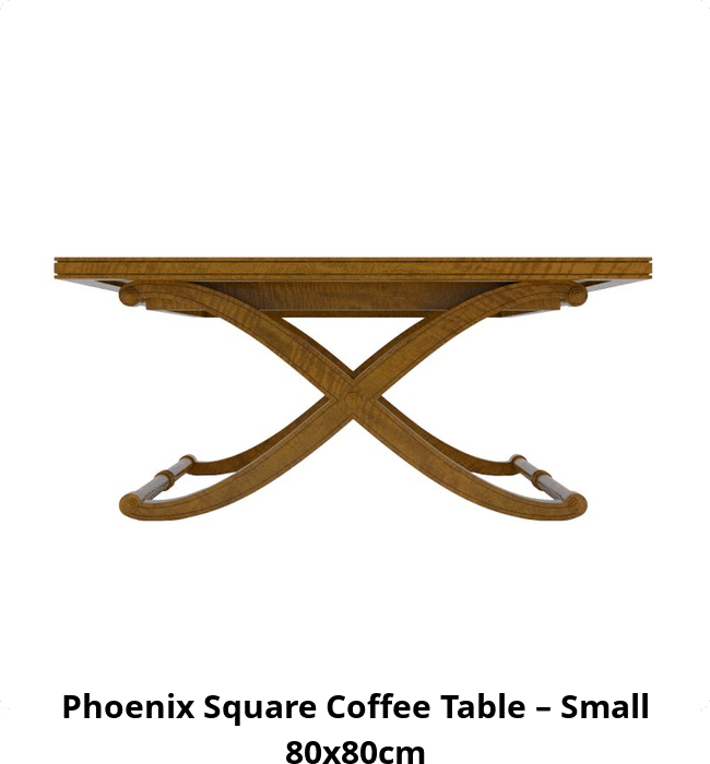 Phoenix Square Coffee Table – Small 80x80cm