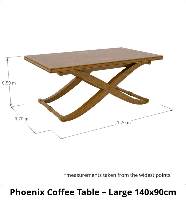 Phoenix Coffee Table – Large 140x90cm