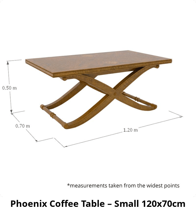 Phoenix Coffee Table – Small 120x70cm