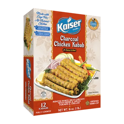 Kaiser Foodline. Kebabs. Halal Kebabs. Charcoal kebab. Kaiser Charcoal Chicken Kabab.