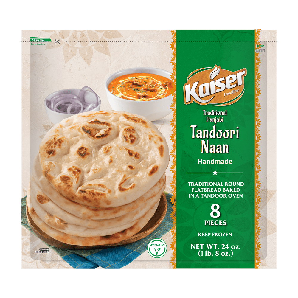 Kaiser Foodline. Kaiser Flatbreads. Flatbreads. Indian Breads. Tandoori Naan. Punjabi Naan. Kaiser Tandoori Naan.