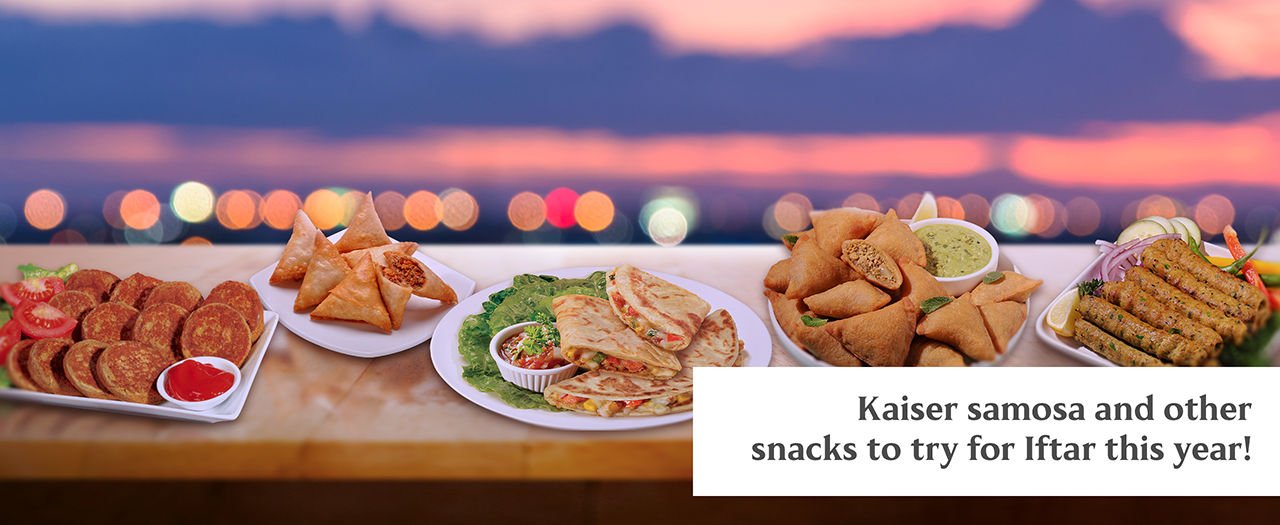Kaiser samosa. Ramadan. Iftar foods.