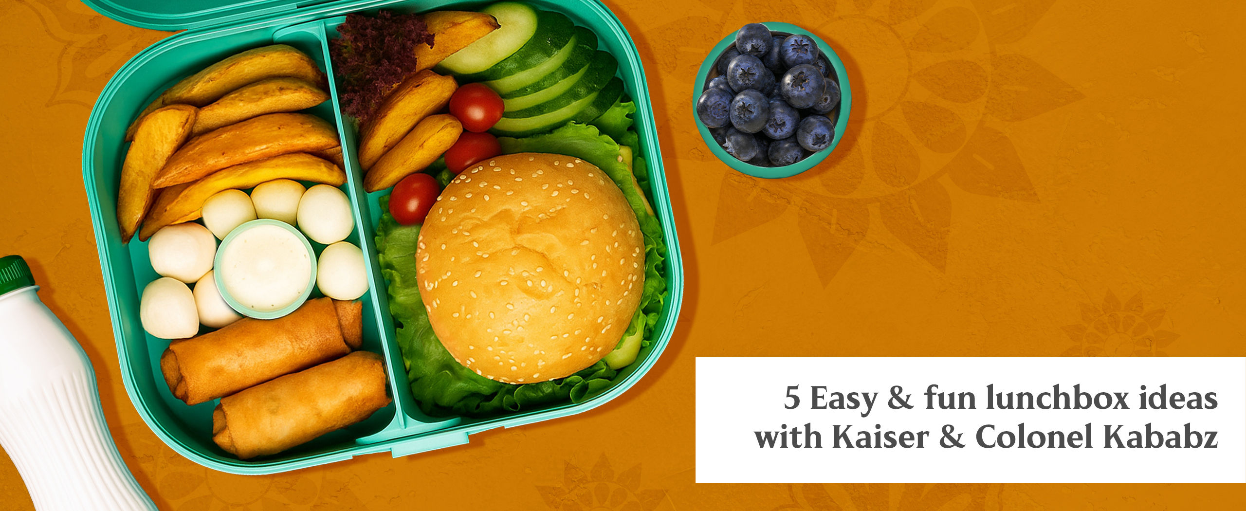 lunchbox ideas. quick lunchbox ideas. easy lunchbox ideas. Kaiser & Colonel Kababz lunchbox ideas.
