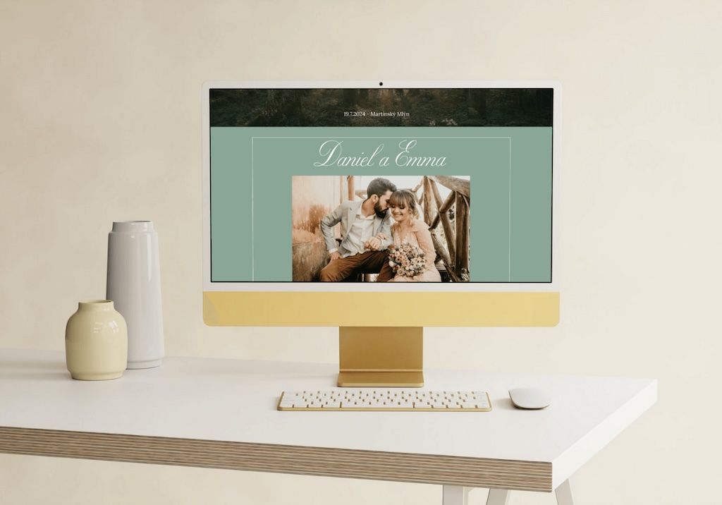 Web design - svatební web