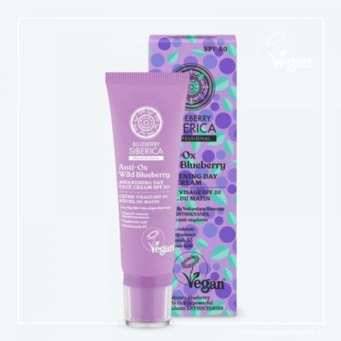 Denní krém pro probuzení pleti Wild Blueberry Siberica