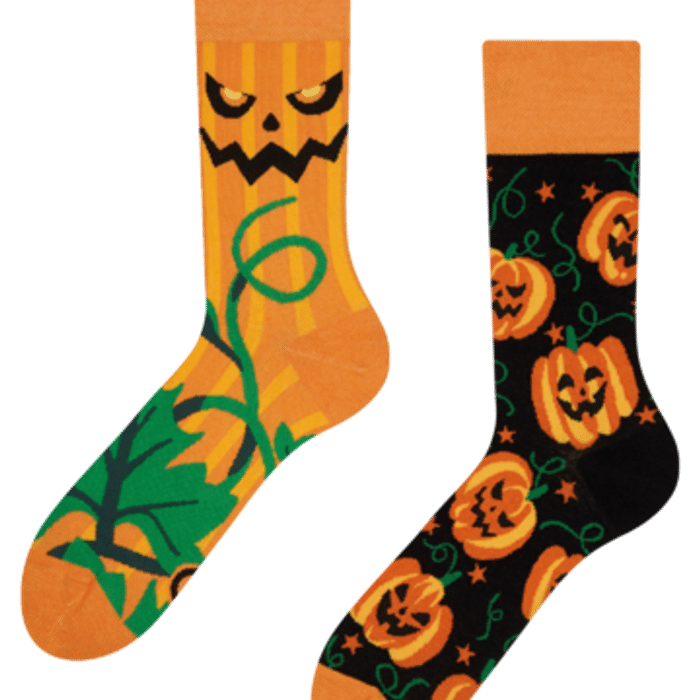 Veselé ponožky Halloweenská dýně
