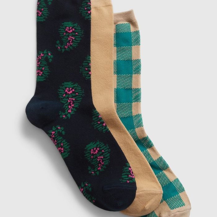 Sada tří párů unisex ponožek v šedé barvě GAP