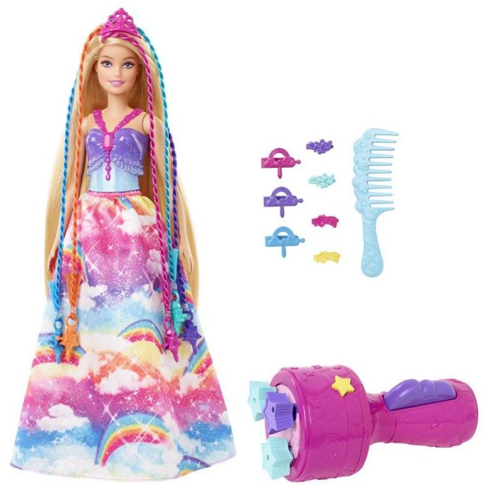 Mattel Barbie princezna s barevnými vlasy
