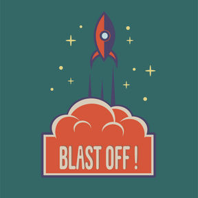 Logo Blast off!