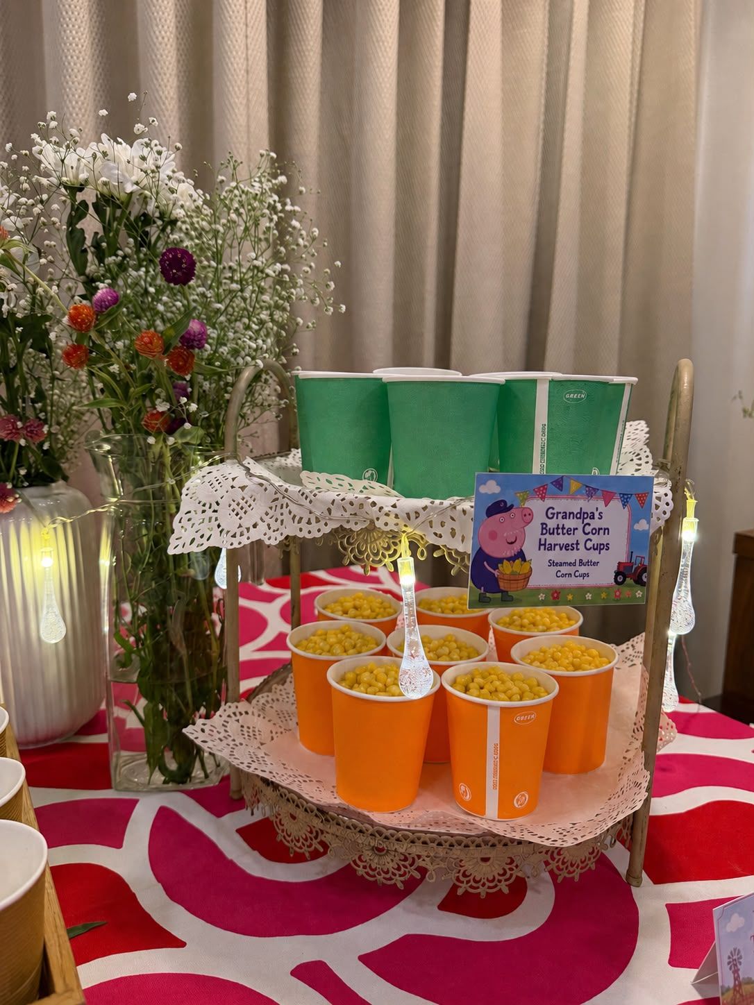 Peppa Pig inspired birthday cake