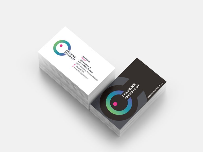 Childrens Speech Business card