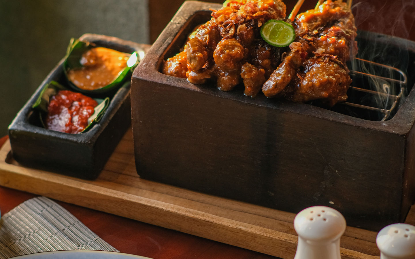 Beef Satay with Rice