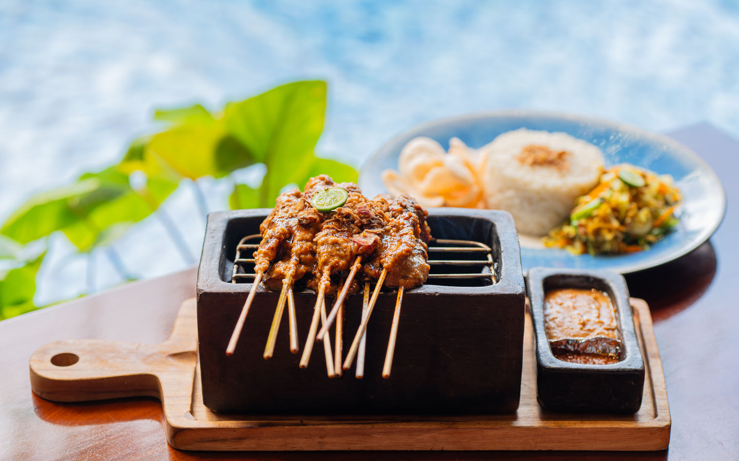 Beef Satay with Rice