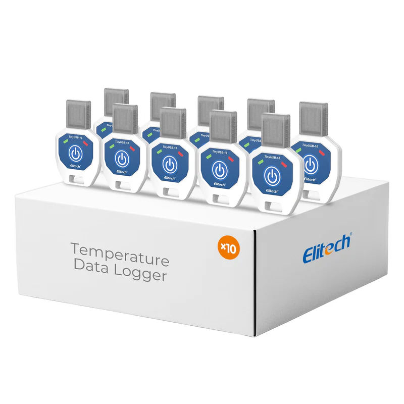 Tiny USB-10-10°C-40°C/14°C-104°C Single-Use Temperature Recorder Data Logger