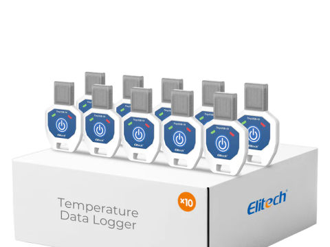 Tiny USB-10-10°C-40°C/14°C-104°C Single-Use Temperature Recorder Data Logger