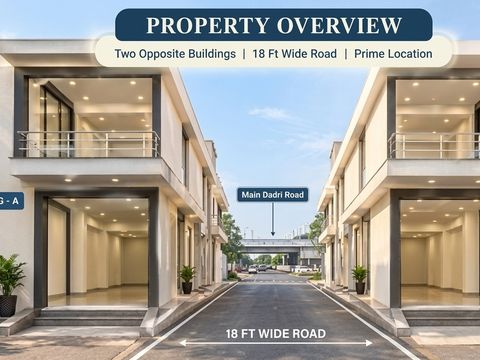 Two 990 Sq Ft Basement + Gr. Floor properties suitable for Office, Retail outlet, Clinic in Noida