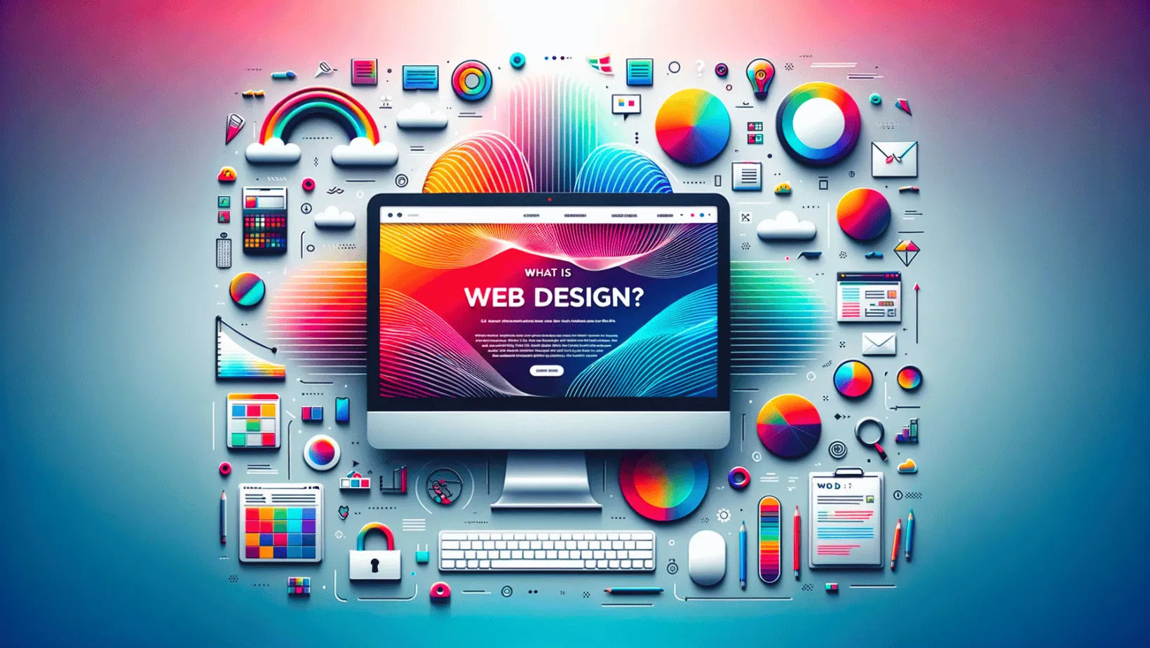 Website design and development workspace