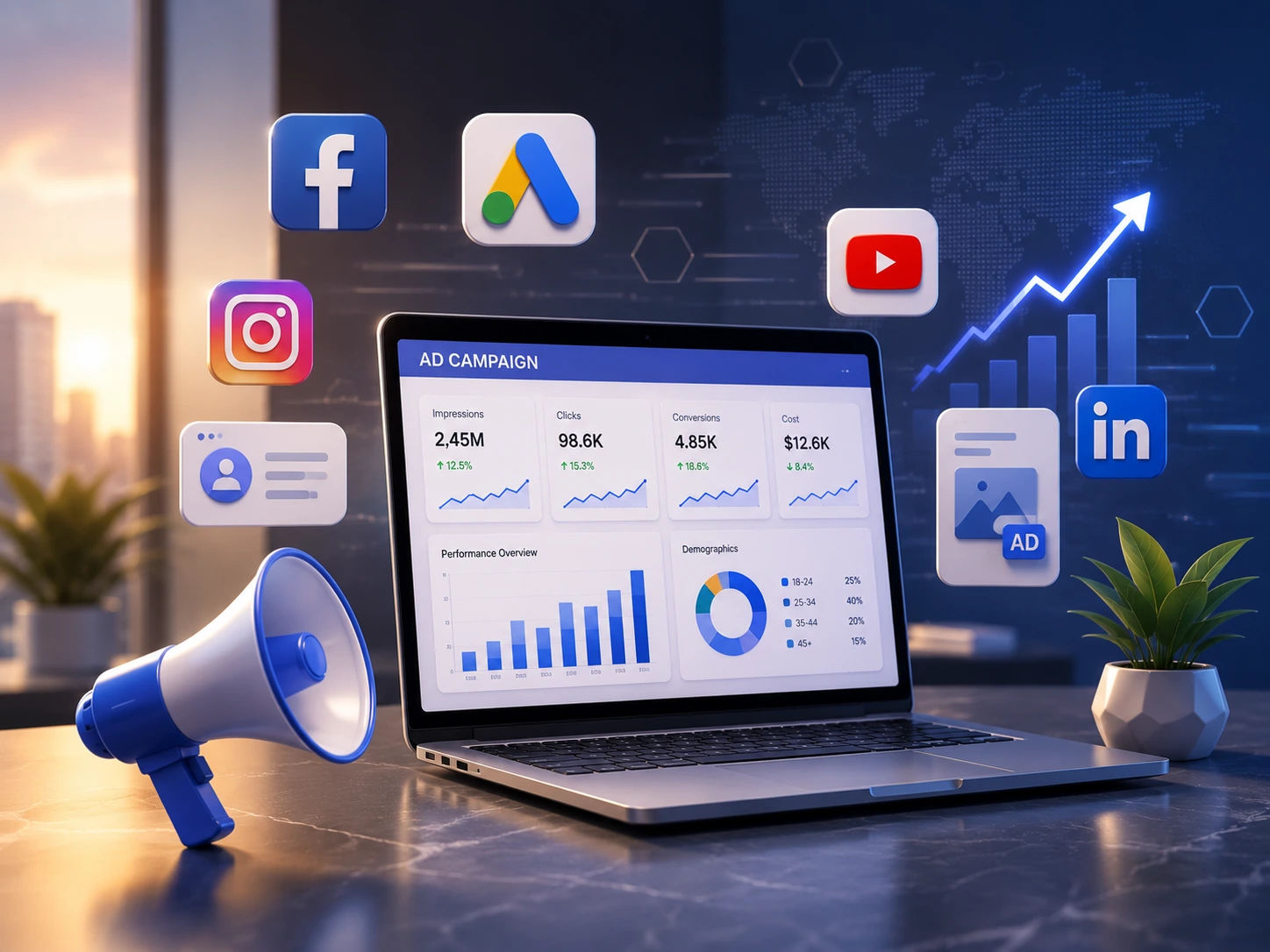 Paid advertising campaigns dashboard