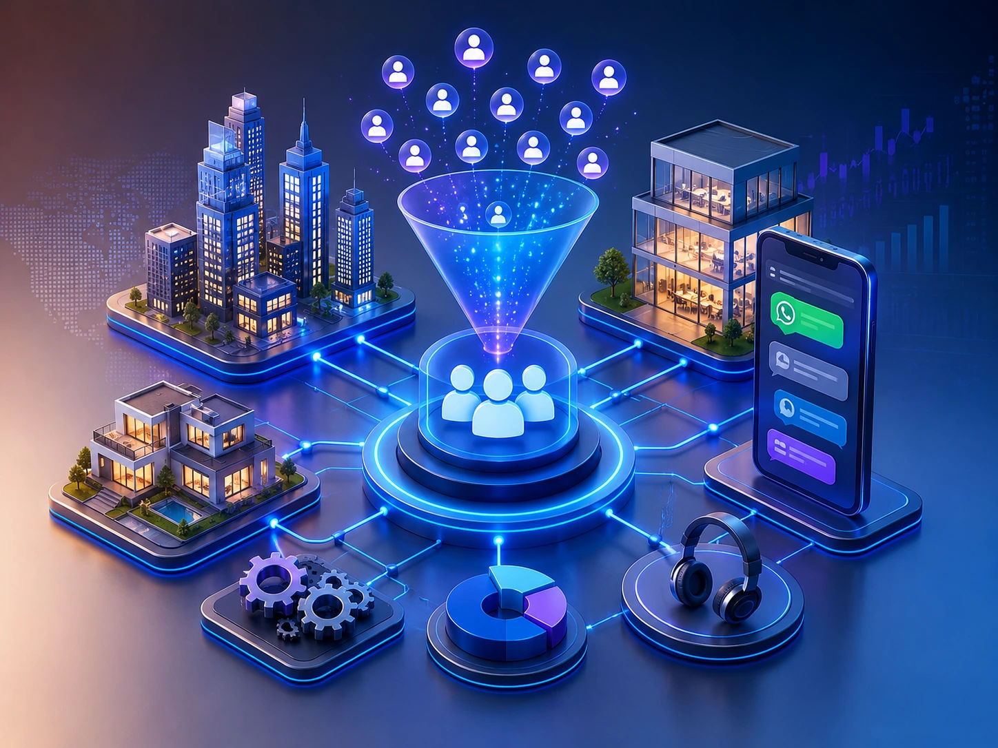 Real estate and B2B businesses with high lead volume needing CRM