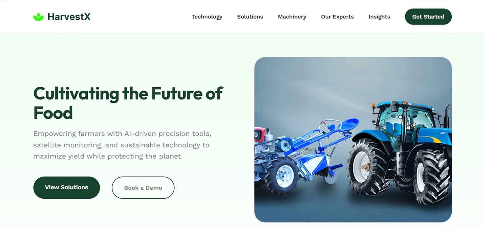 Agricultural machinery products template