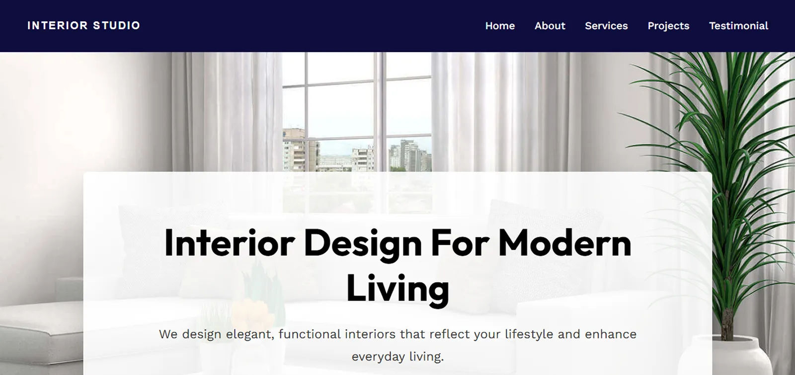 Interior design company template