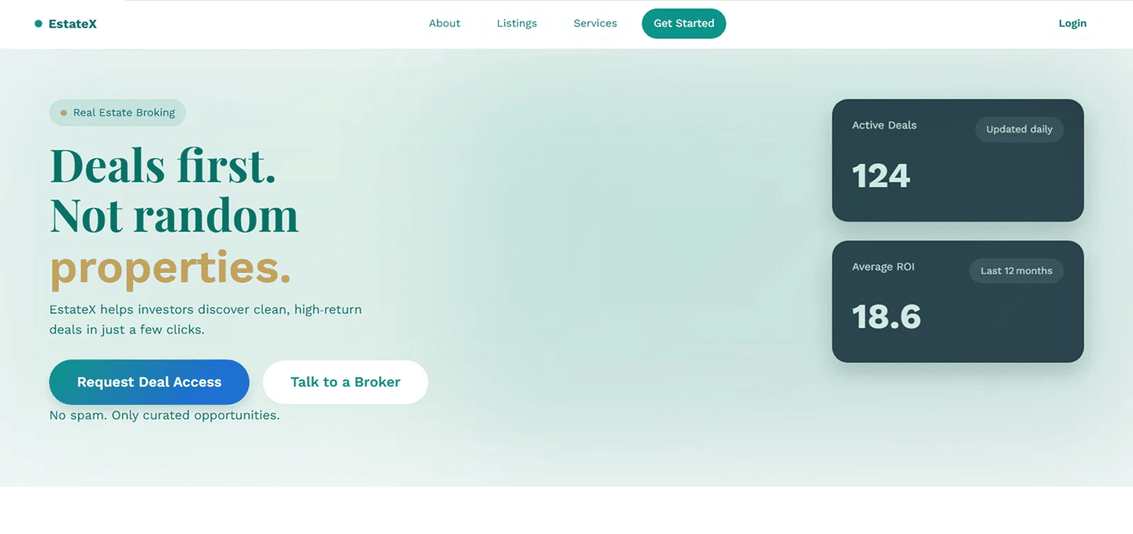 Broking real estate template