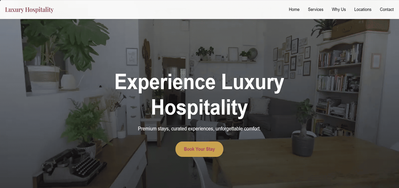 Hospitality template