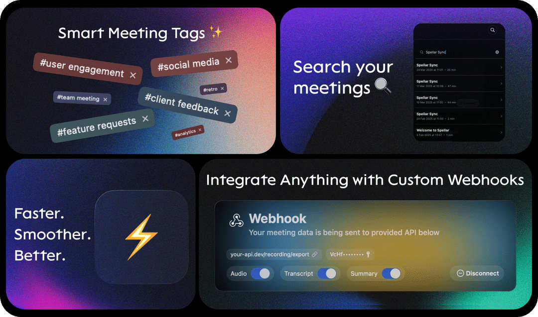 Smart Tags, Powerful Search, Custom Webhooks, and a Faster App