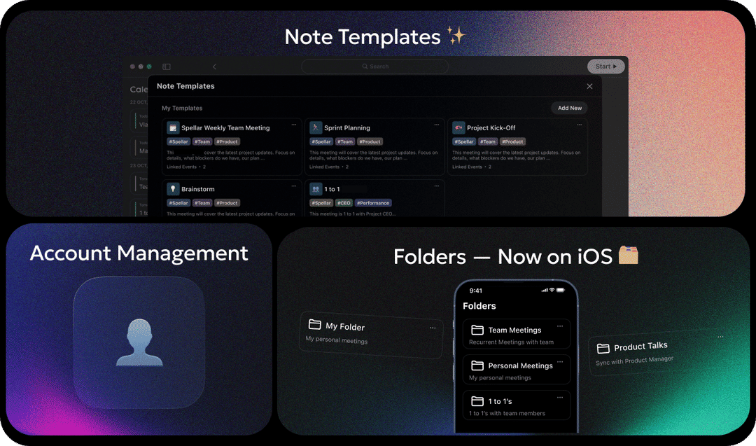 Templates, New iOS Design & Smarter Sync