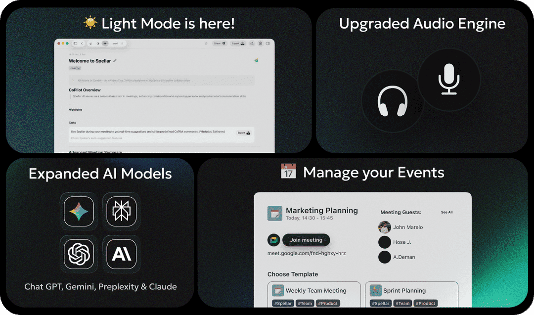 Light Mode, AI Engines & Audio Upgrade
