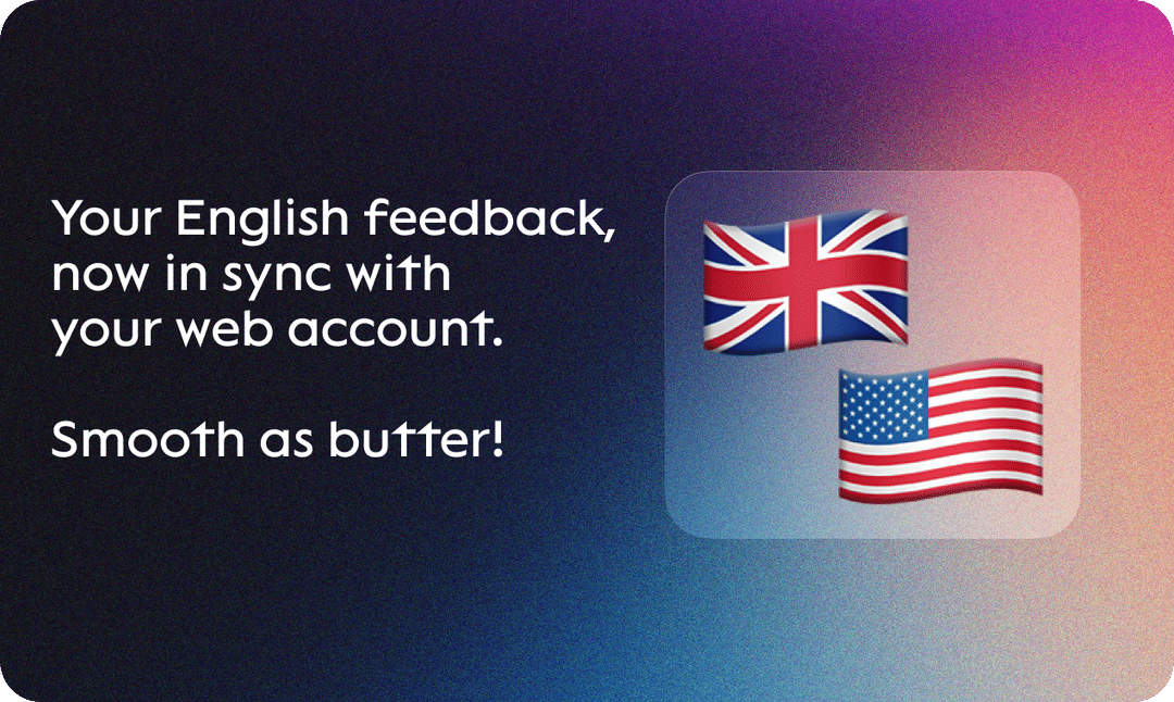 English Feedback Sync & Performance Boost