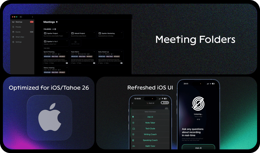 Folders, Fresh UI & OS-Ready