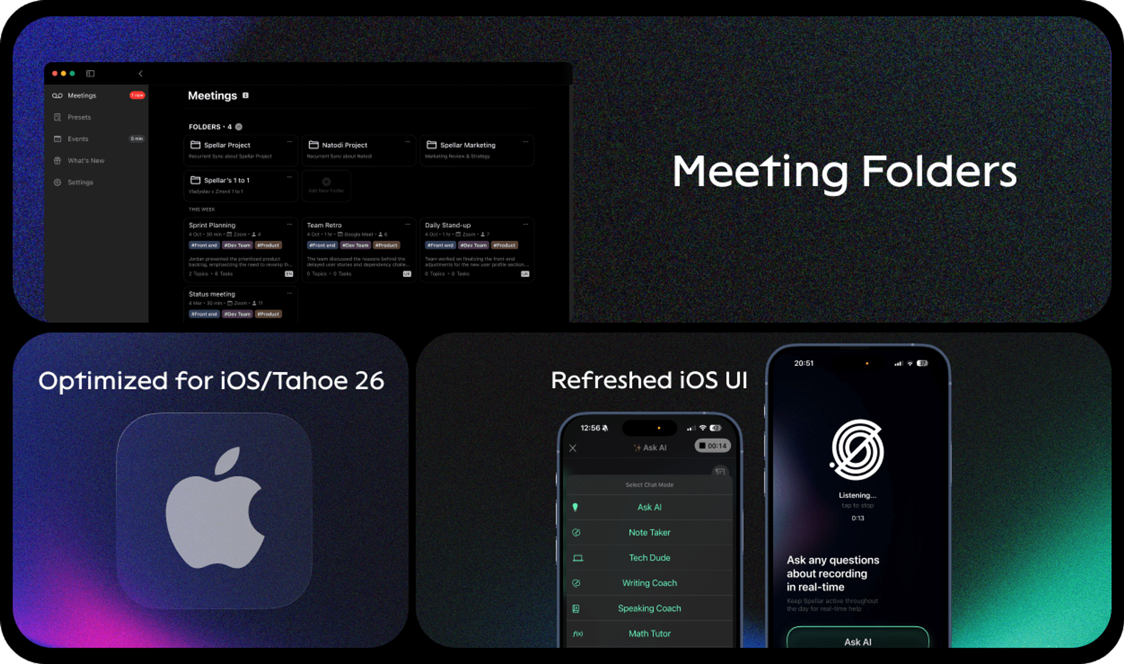 Folders, Fresh UI & OS-Ready
