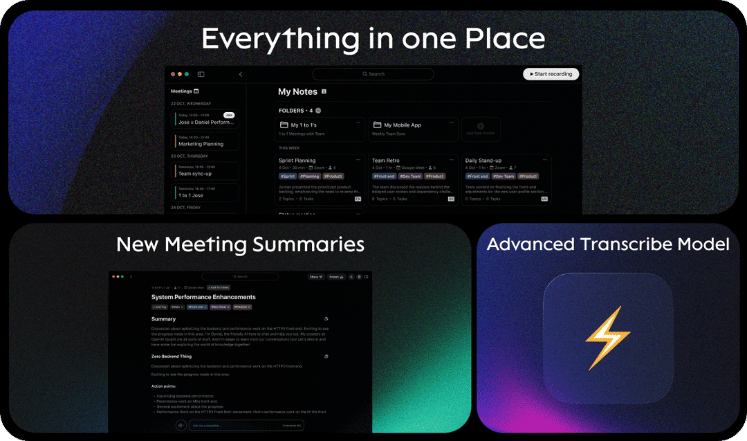 New Home, Editable Summaries & Unified View