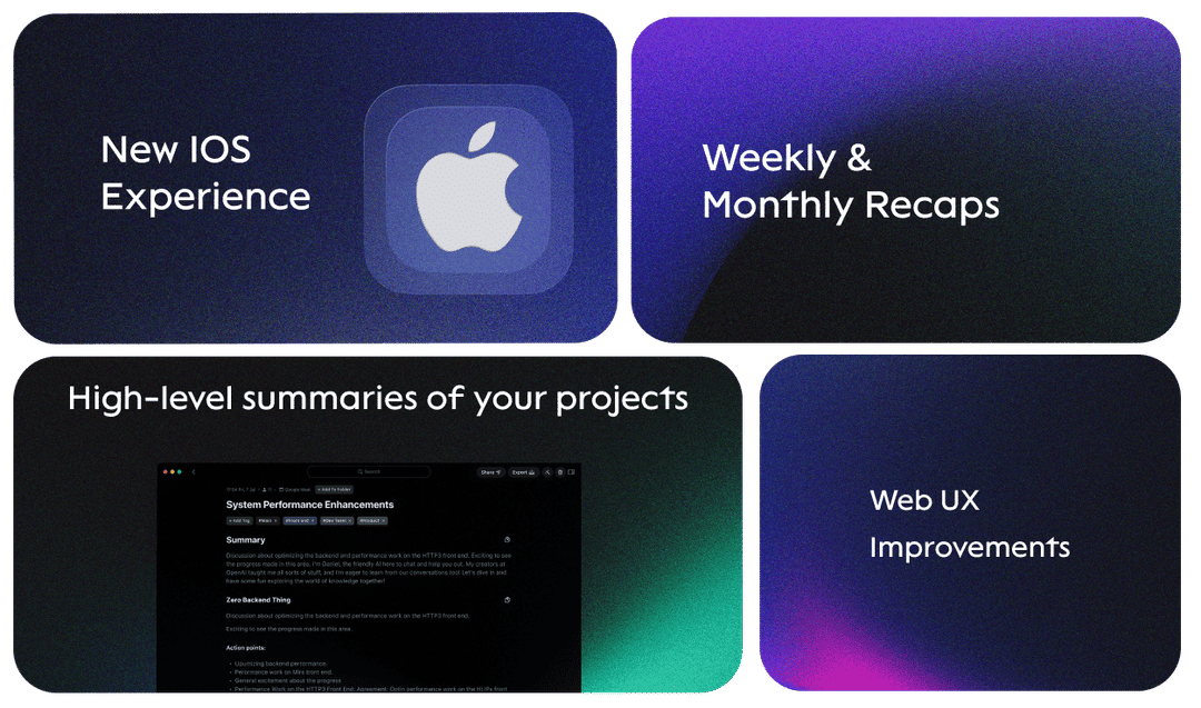 Weekly Recaps, New iOS Experience & Stability