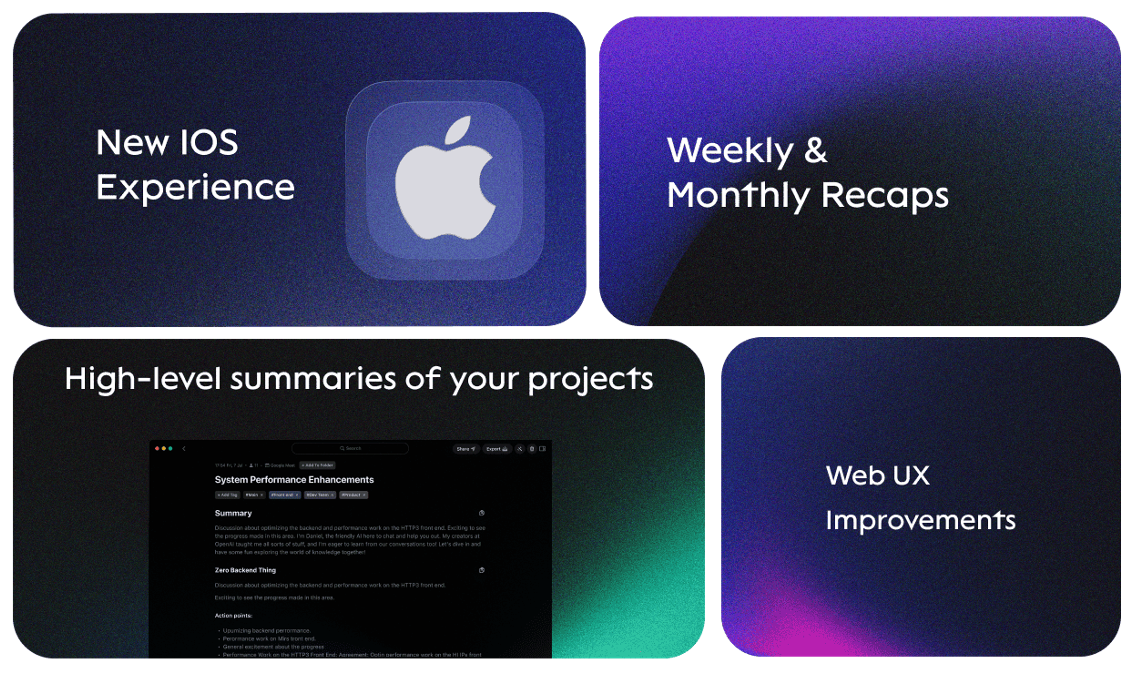 Weekly Recaps, New iOS Experience & Stability