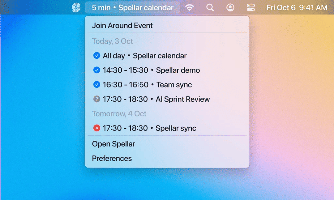 Calendar, rebranding and One More Thing