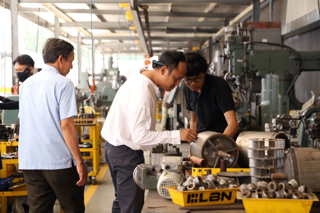 Nghiệm thu máy rang 30KG