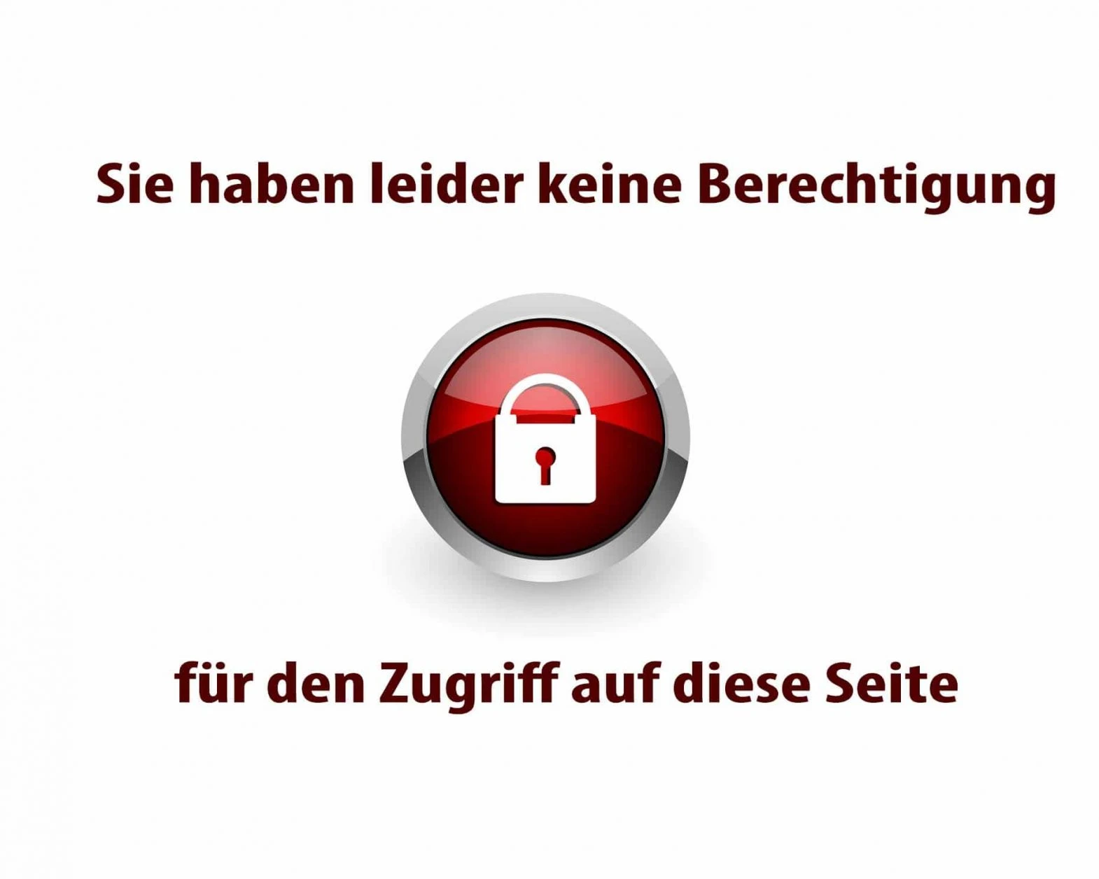 keine Berechtigung