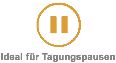Grau mit Text Pause