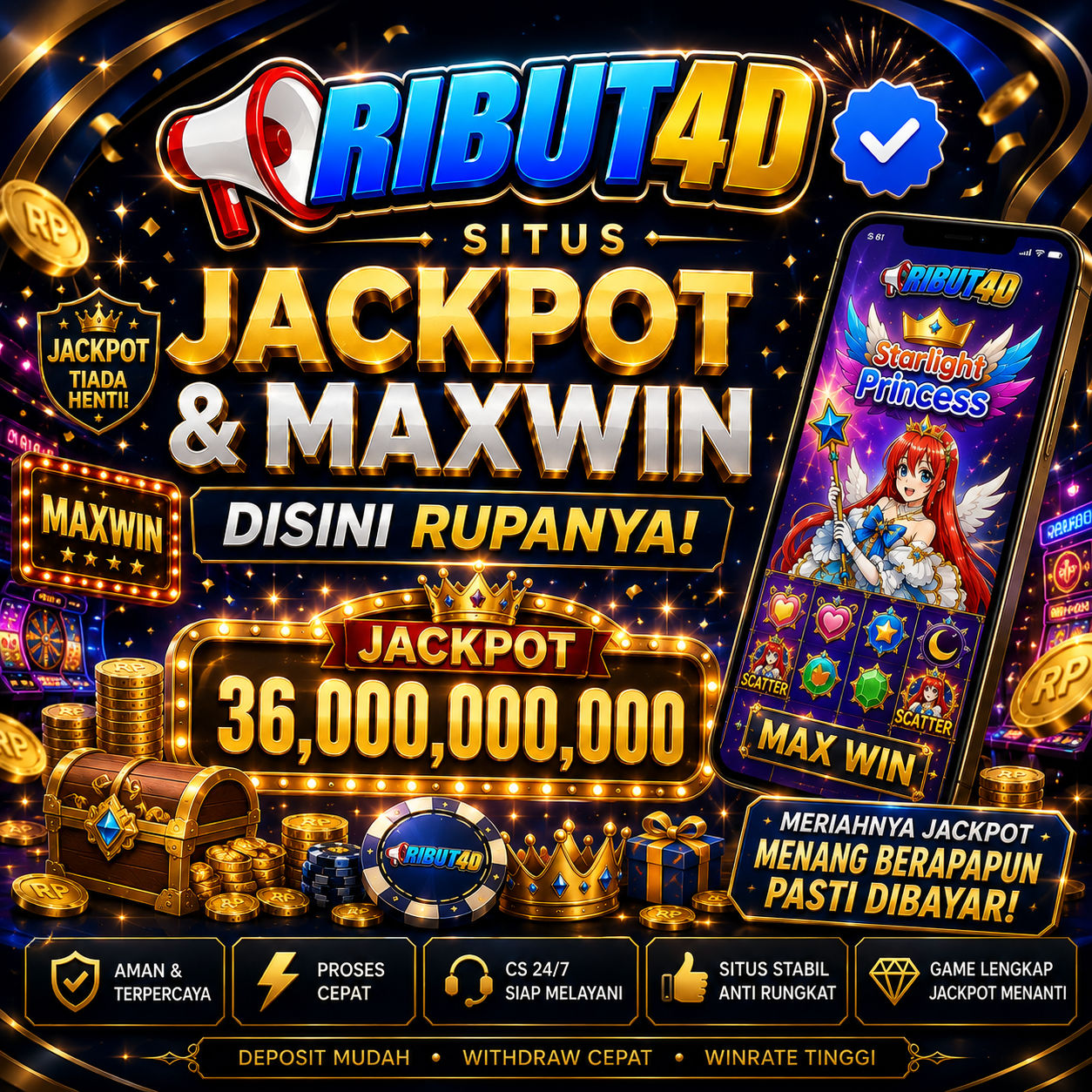 RIBUT4D - Situs Jackpot & Maxwin disini rupanya