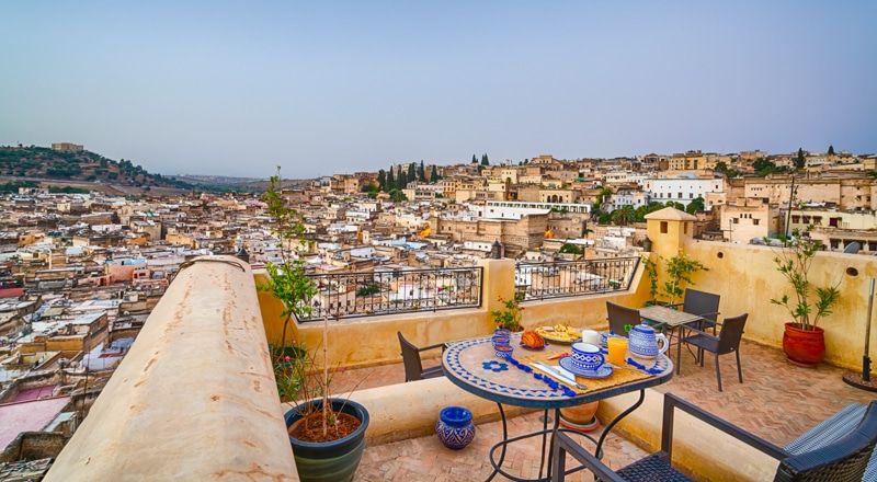 riad overlooking fes