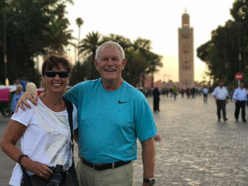 tourists enjoying safety of morocco