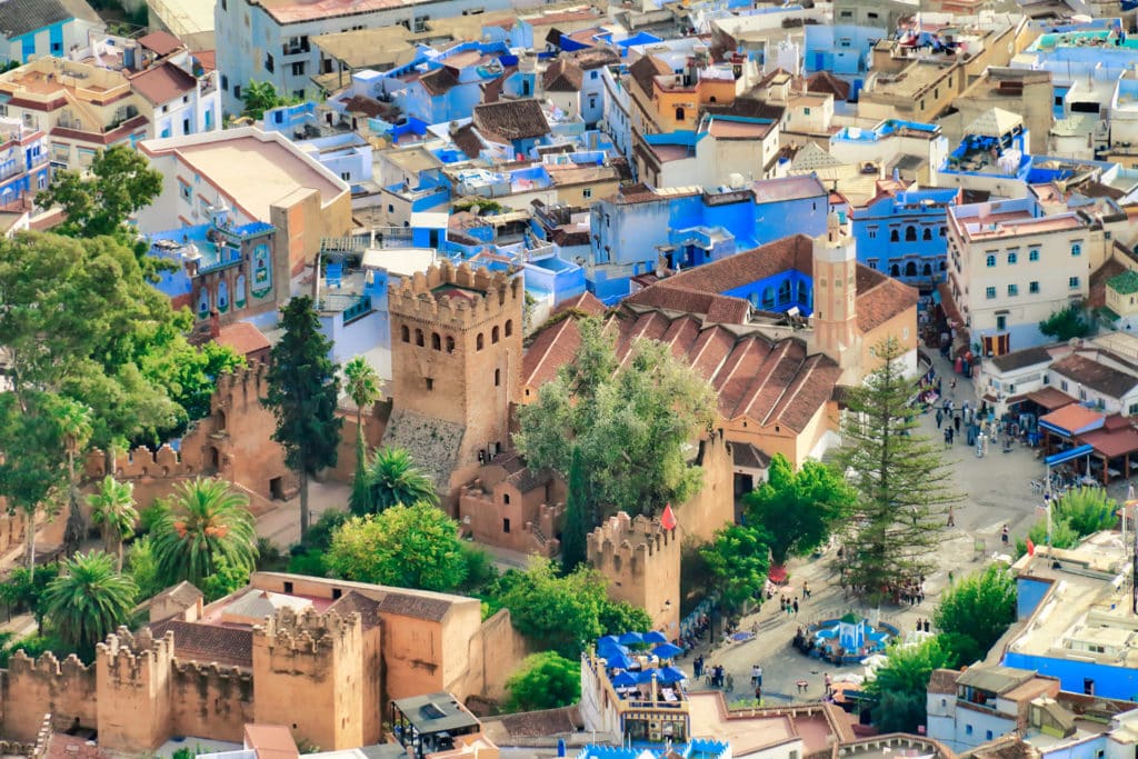 Panoramic view of Chefchaouen, Morocco Open Doors Morocco