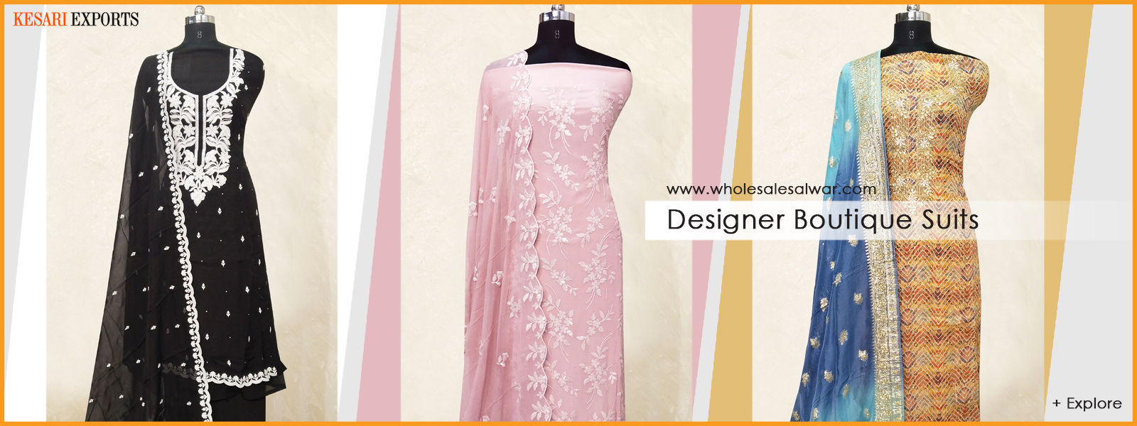 Wholesale Salwar Kameez: Readymade Branded Ladies Suits - Kesari ...