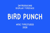 Bird Punc Font 1