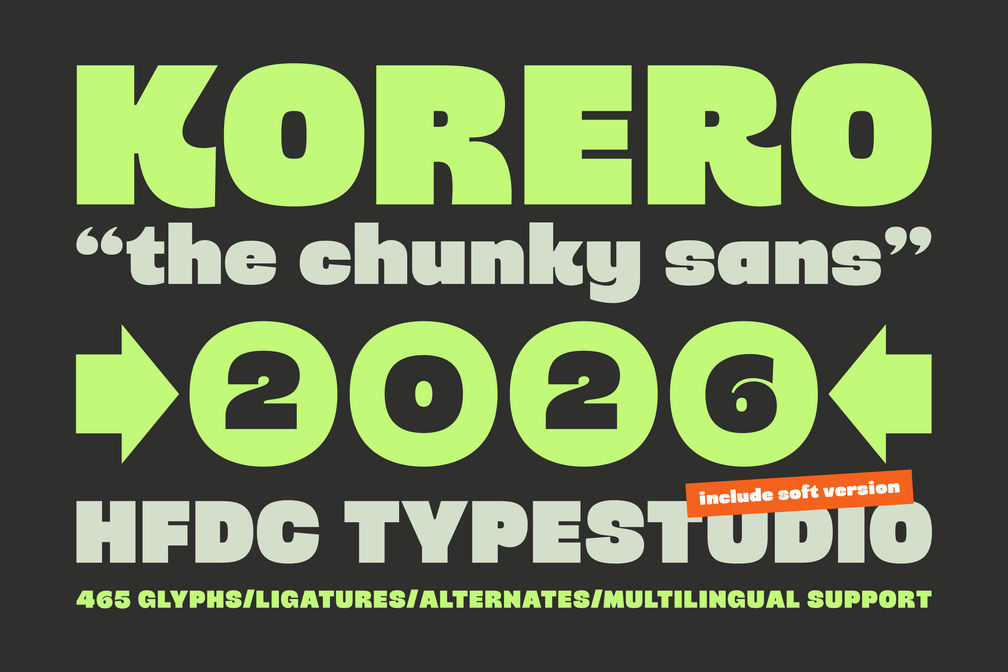Korero Fonts Preview 1